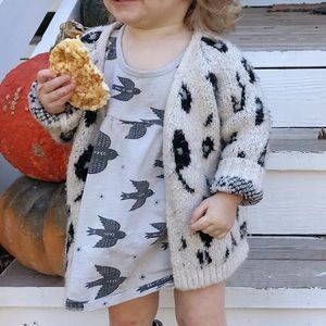 Rylee + Cru Black Sparrow Dress 12-18mo